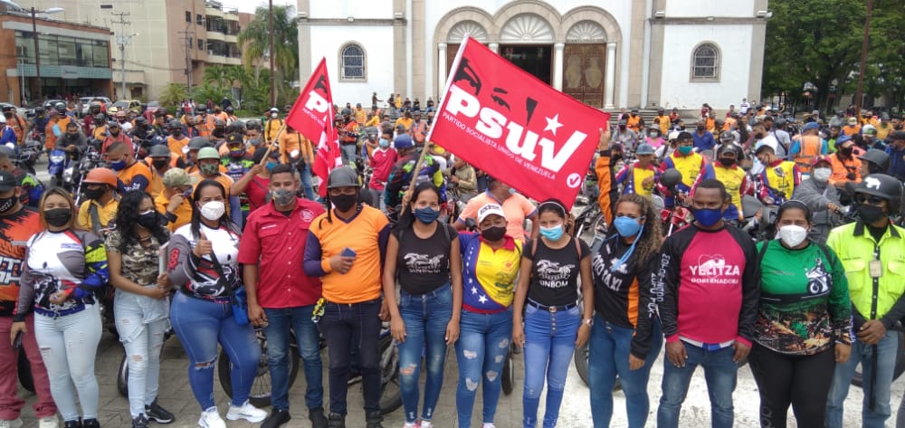 En Monagas el gremio de motorizados ratifica su apoyo a Ernesto Luna y Ana Fuentes