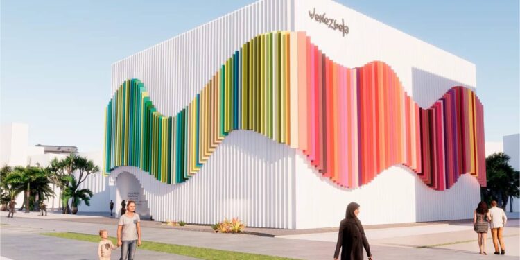 Venezuela muestra sus bondades a través de la mirada del maestro Juvenal Ravelo en Dubai 1 El "Pabellón Venezuela" presente en la Expo Dubai 2020. Foto: Prensa Mintur.