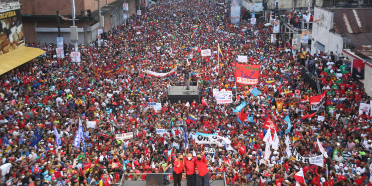 En Monagas se hizo sentir el huracán revolucionario durante cierre de campaña 1 Fuerzas revolucionarias del estado Monagas.