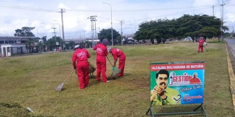 Gestión en Positivo del alcalde Wilfredo Ordaz realizó importantes obras en Maturín 1 A diario la Alcaldía de Maturín ejecuta labores de limpieza y embellecimiento en la ciudad.