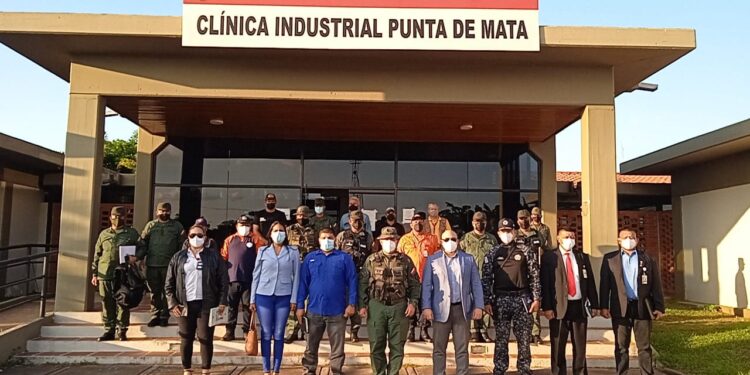 Pérez Mota: En el municipio Ezequiel Zamora de Monagas el índice delictivo disminuyó en un 54 por ciento 1 Autoridades civiles y militares que participaron en la mesa de seguridad el 01 de noviembre.