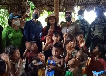 Comunidades indígenas al sur de Monagas recibieron la visita de la Ruta Navideña de El Niño Simón.