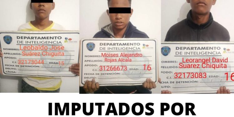 Jóvenes agresores de Maturín.