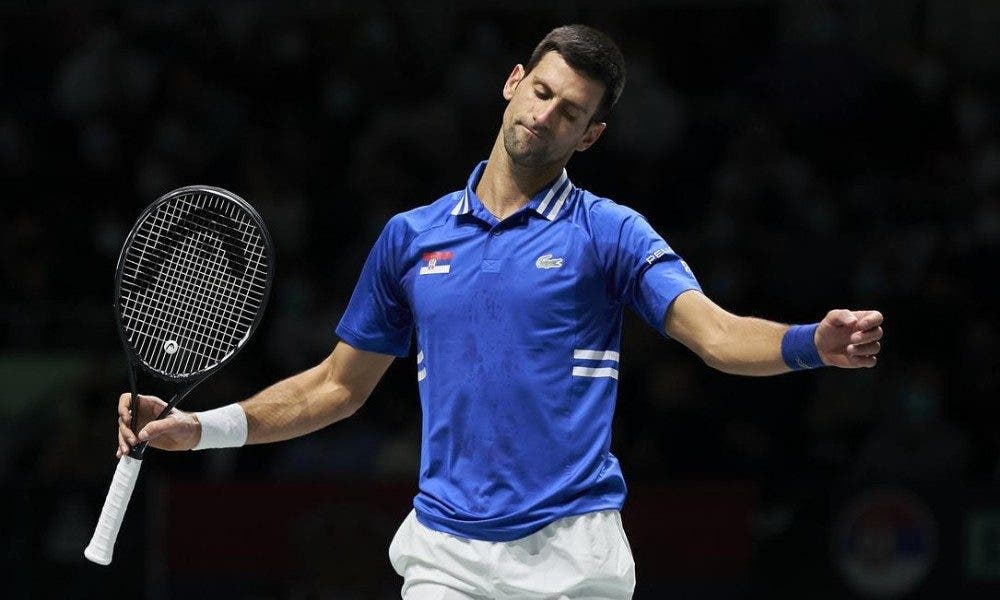 Novak Djokovic Coppa Davis 2021 Photo by Manuel Queimadelos Quality Sport Images Kosmos Tennis 1000x600 1