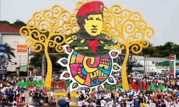 Nicaragua: Con mucho color y alegría recuerdan al Comandante Hugo Chávez 1 Pueblo de Nicaragua recuerda con orgullo a Hugo Chávez