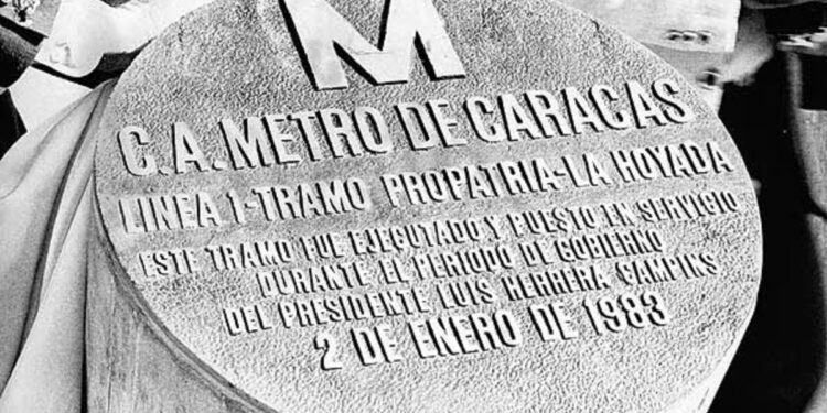 Efeméride: hace 39 años inició operaciones el Metro de Caracas 1 Se inició con la línea 1 desde Propatria hasta La Hoyada