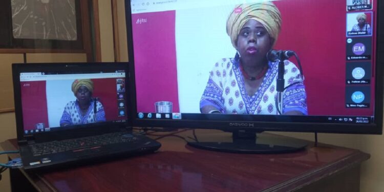 Videoconferencia a "32 años de la invasión a Panamá por los EE.UU." se realizó en la AN 1 Coordinadora del MAPA, Gilma Camargo