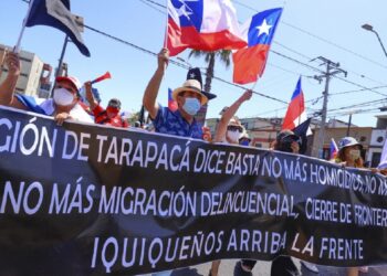 protesta en chile contra la delincuencia y los emigrante afp 93392