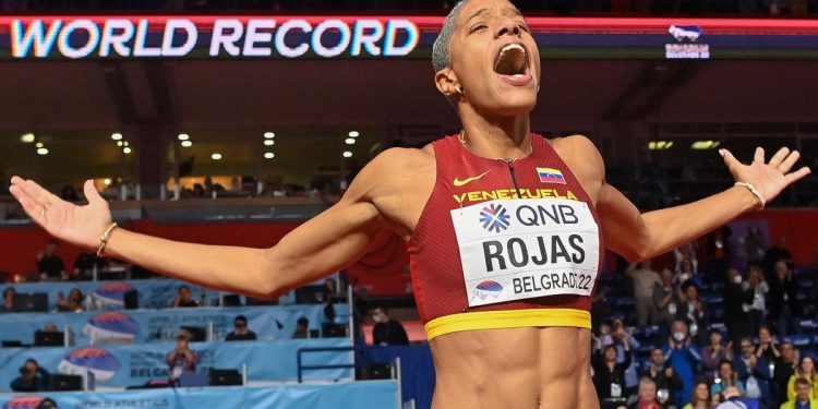 Yulimar Rojas  nuevamente campeona.