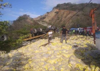La gandola transportaba harina.