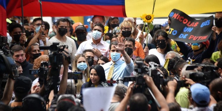 El representante de la oposición ofreció una concentración afuera de la sede de la UE en Venezuela