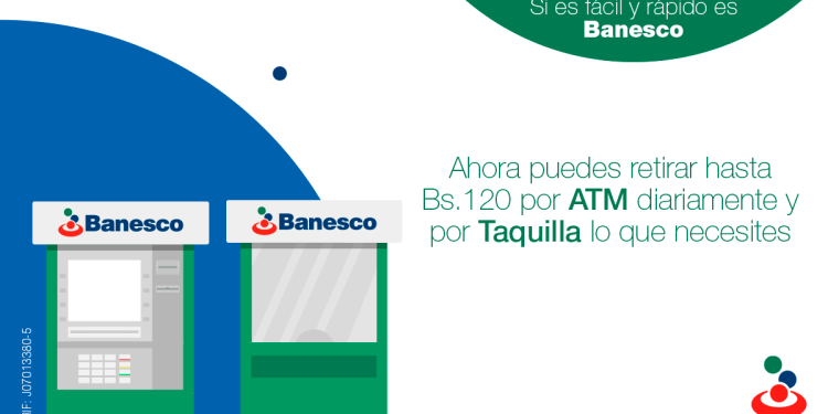 Banesco aumentó su límite de retiro de efectivo por cajeros automáticos 1 FQLMlakXoAMyDN6