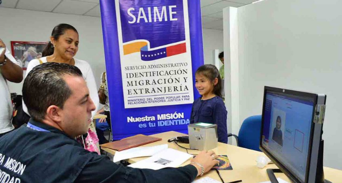 Saime estará operativo durante la semana mayor 1 Saime estará operativo durante la semana mayor