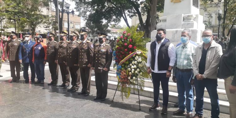Autoridades civiles y militares de Monagas conmemoraron 212 años del 19 de abril 1 Autoridades civiles y militares de Monagas realizaron ofrenda floral.