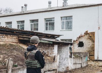 Ataque de aldea por parte de las fuerzas ucranianas.