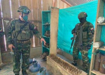 Los efectivos militares hallaron múltiples explosivos.