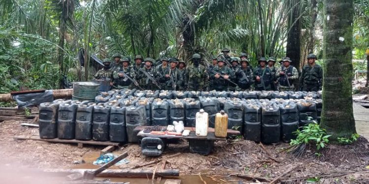 FANB desmantela depósito Tancol con explosivos en Apure 1 Desmantelamiento de campamentos Tancol.