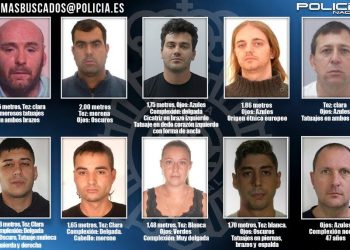 Policía Nacional de España lanza campaña para lograr la captura de 10 fugitivos