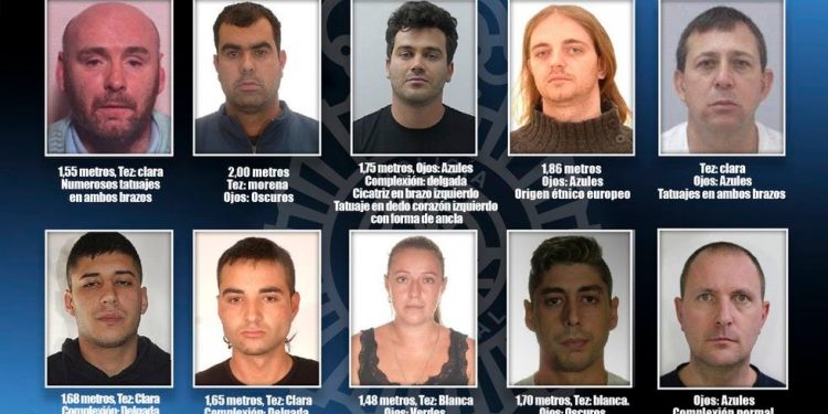 Policía Nacional de España lanza campaña para lograr la captura de 10 fugitivos