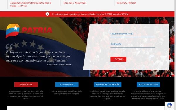 Bonos de la Plataforma Patria que se entregarán esta semana 1 Los bonos son recibidos por mensaje de texto