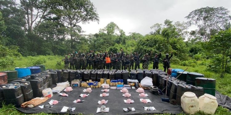 FANB incautó material destinado para la elaboración de droga en Apure 1 El material decomisado pertenecía a los grupos Tancol.