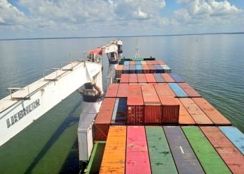 El cargamento que arribó al país es de alimentos