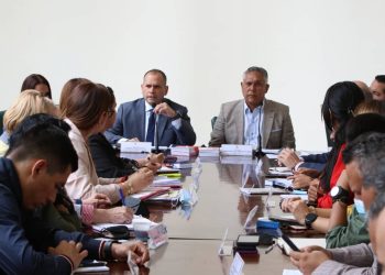 Ministro Remigio Ceballos en el Palacio Federal Legislativo de Caracas