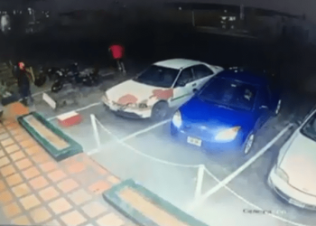 El hecho fue registrado por las cámaras de seguridad