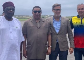 Mohammed Barkindo, durante su visita a Venezuela.