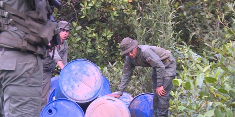 FANB destruye campamento del narcotráfico en el estado Sucre 1 SUCRE 1
