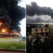 Incendio en la zona industrial de Cuba alcanzó un tercer tanque de combustible