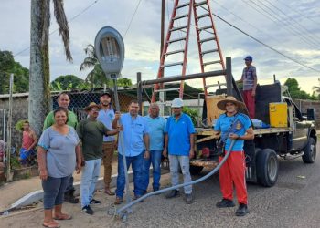 Recuperan alumbrado público del sector Villa Lara en Sotillo