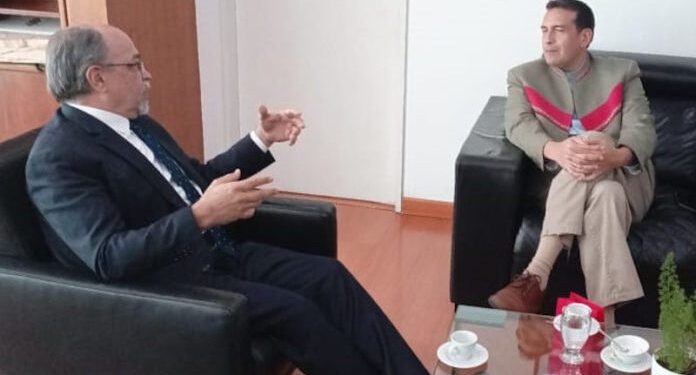 Presidente del CNE se reunió con el embajador de Bolivia 1 Presidente del CNE se reunió con el embajador de Bolivia