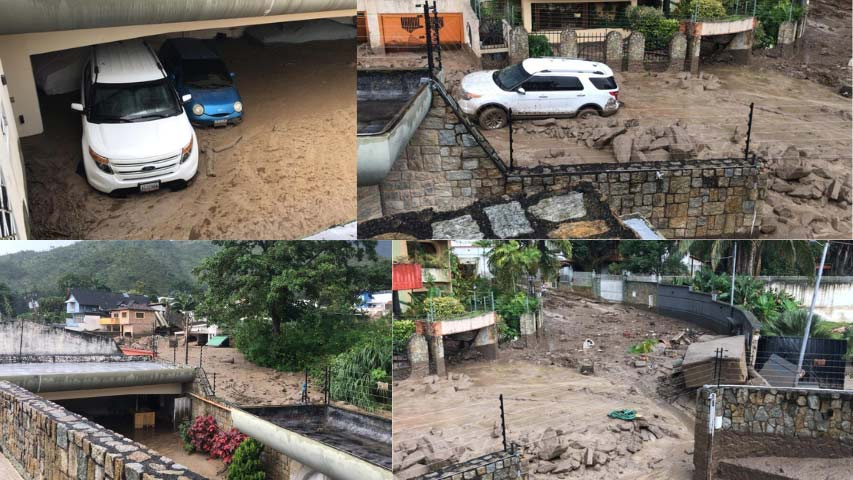 Se desbordó río El Castaño en Maracay