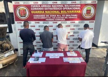 GNB detuvo a 5 sujetos con droga en el estado Bolívar