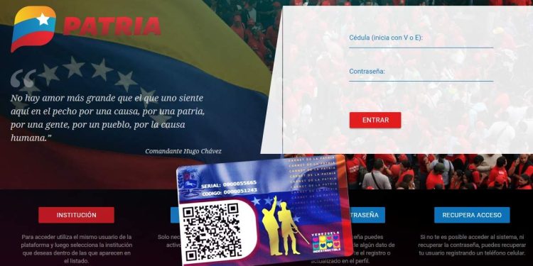 Sistema Patria: ¿Quiénes cobran el bono Tú Cuentas por Venezuela? 1 Pagina Patria 2