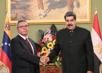 Jefe de Estado recibio las cartas credenciales del Embajador de Egipto 1