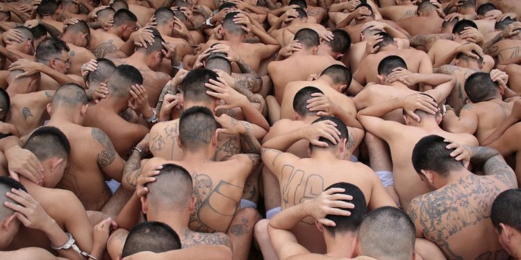 Presidente Bukele exhibe a miles de presos como una demostración de poder sobre las maras 1 Decenas de miles de presuntos pandilleros han sido detenidos en el país