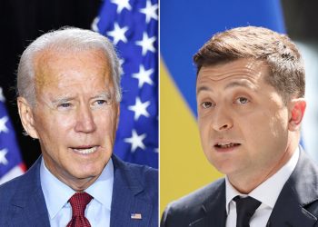 Presidentes de EEUU y Ucrania Biden-Zelensky