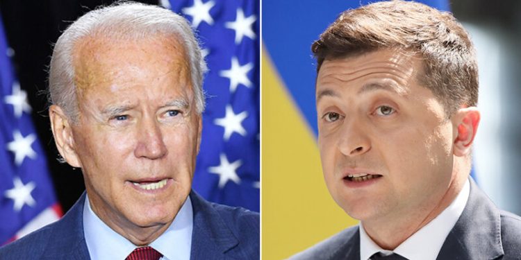 Cámara Baja de EEUU, controlado por los republicanos, piden las cuentas de los fondos para Ucrania 1 Presidentes de EEUU y Ucrania Biden-Zelensky