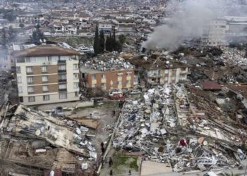 Zona devastada por terremoto en Turquía
