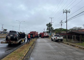 Dos compactadoras de recolección de desechos sólidos de la Alcaldía de Maturín se vieron involucradas en un accidente de tránsito quedando fuera de servicio temporalmente. (Foto: Cortesía)Aguilera)