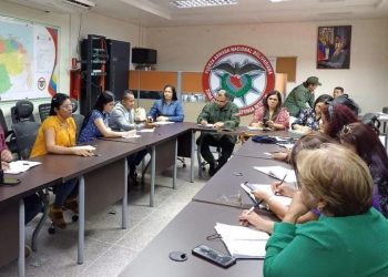 Comisión política del Psuv Monagas reunida con autoridades de la Zodi No.52