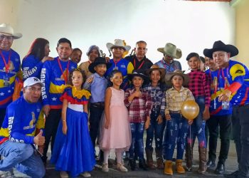 La participación de los pequeños, fue posible gracias al apoyo y compromiso que tiene el alcalde, José Gregorio Maldonado.