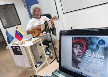 En la actividad participó el reconocido trovador y poeta mirandino, Leonel Ruiz.