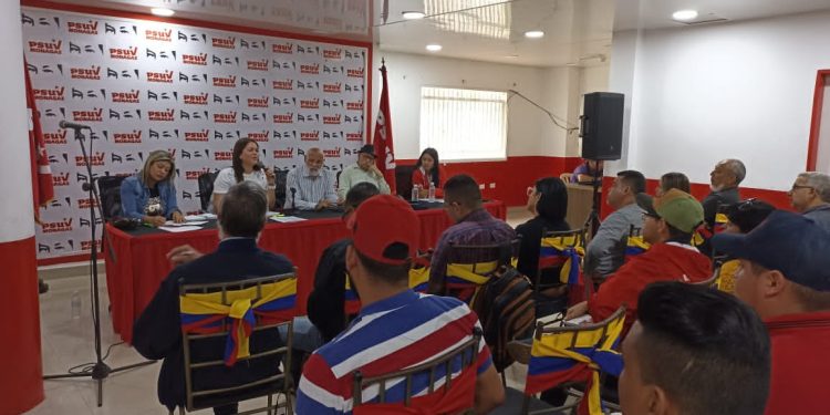 PSUV Monagas realiza reunión conjunta con la Juventud y el Consejo Político Regional 1 Reunión del equipo político estadal. Foto: Cortesía.