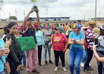 Los trabajos emprendidos por la alcaldía de Ezequiel Zamora en el parque Las Garzas permitirán reforzar el pulmón vegetal de Punta de Mata. (Foto: Cortesía)