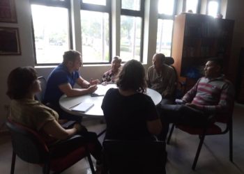 Reunión de autoridades de la UBV e InfraMonagas.