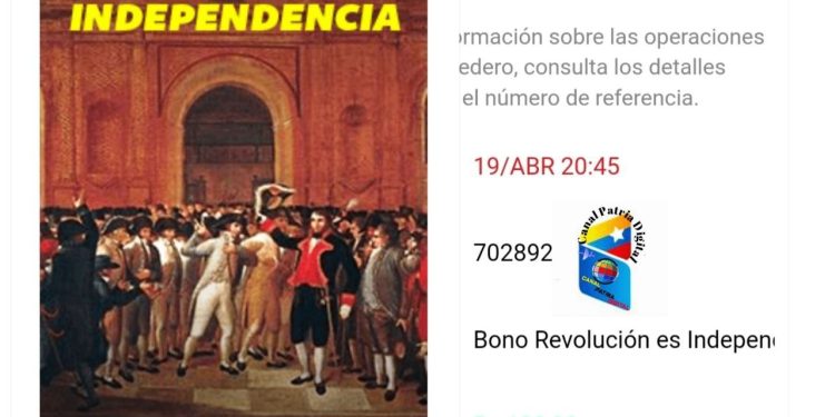 Hasta el 29 de abril Sistema Patria entregará Bono «Revolución Es Independencia 2023» 1 WhatsApp Image 2023 04 20 at 2.38.25 PM
