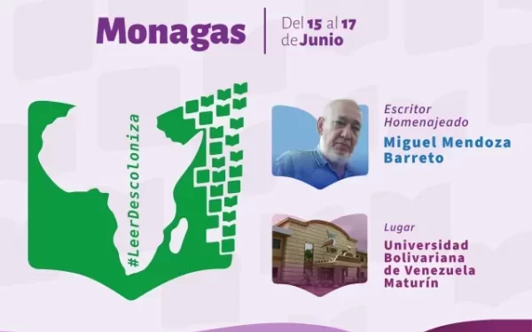 Filven Monagas se realizará en homenaje a Miguel Mendoza Barreto, escritor, historiador, docente, actualmente jefe de la Oficina del Historiador de Maturín.